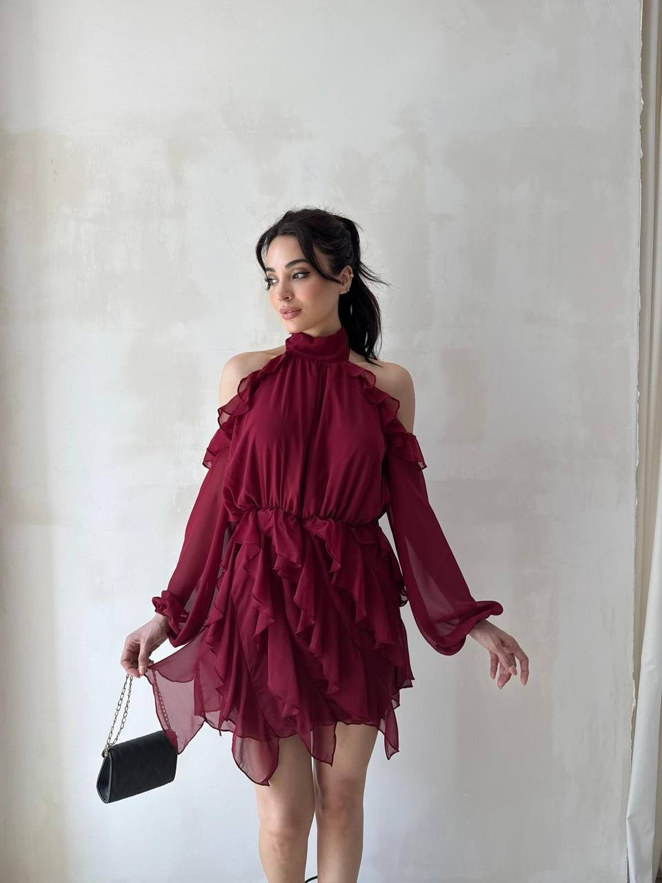 Ruffle Mini Dress