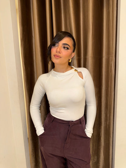 Shoulder Cut-Out Top