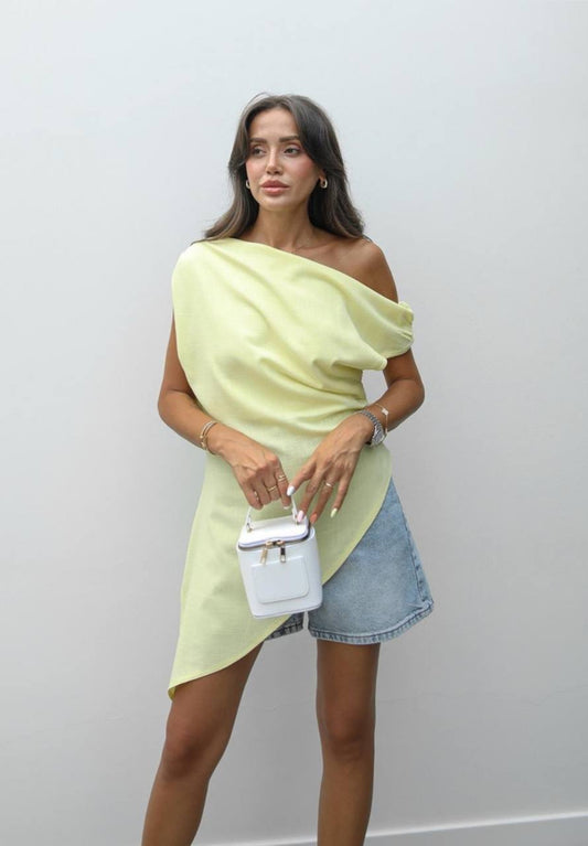 Asymmetric Off-Shoulder Top