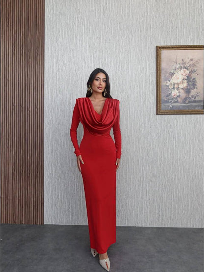 Draped Front Dress