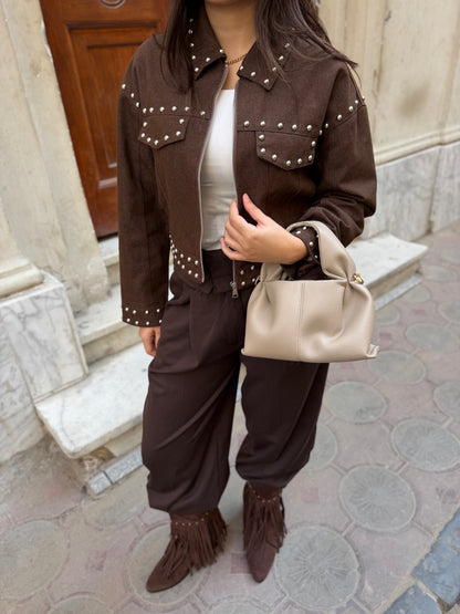 Soft Denim Rivet Jacket