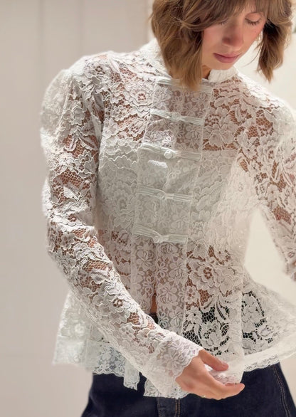 Puff Sleeve Lace blouse