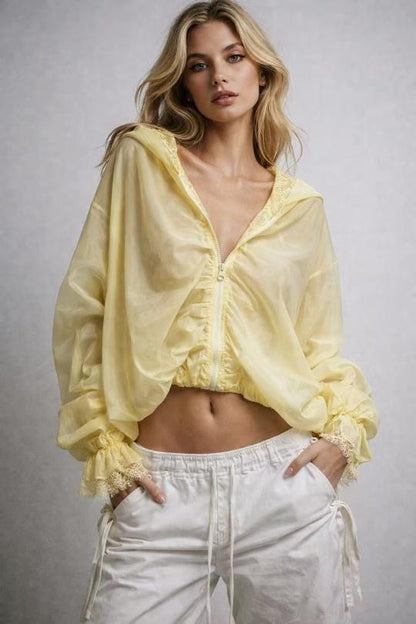 The Sheer Organza Bomber