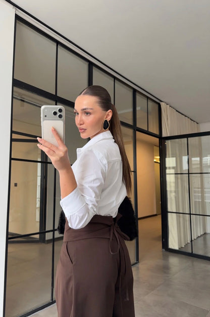 Tie-Waist Balloon Pants