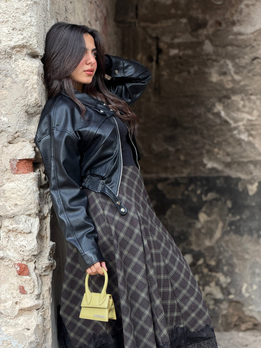 French Leather Bomber