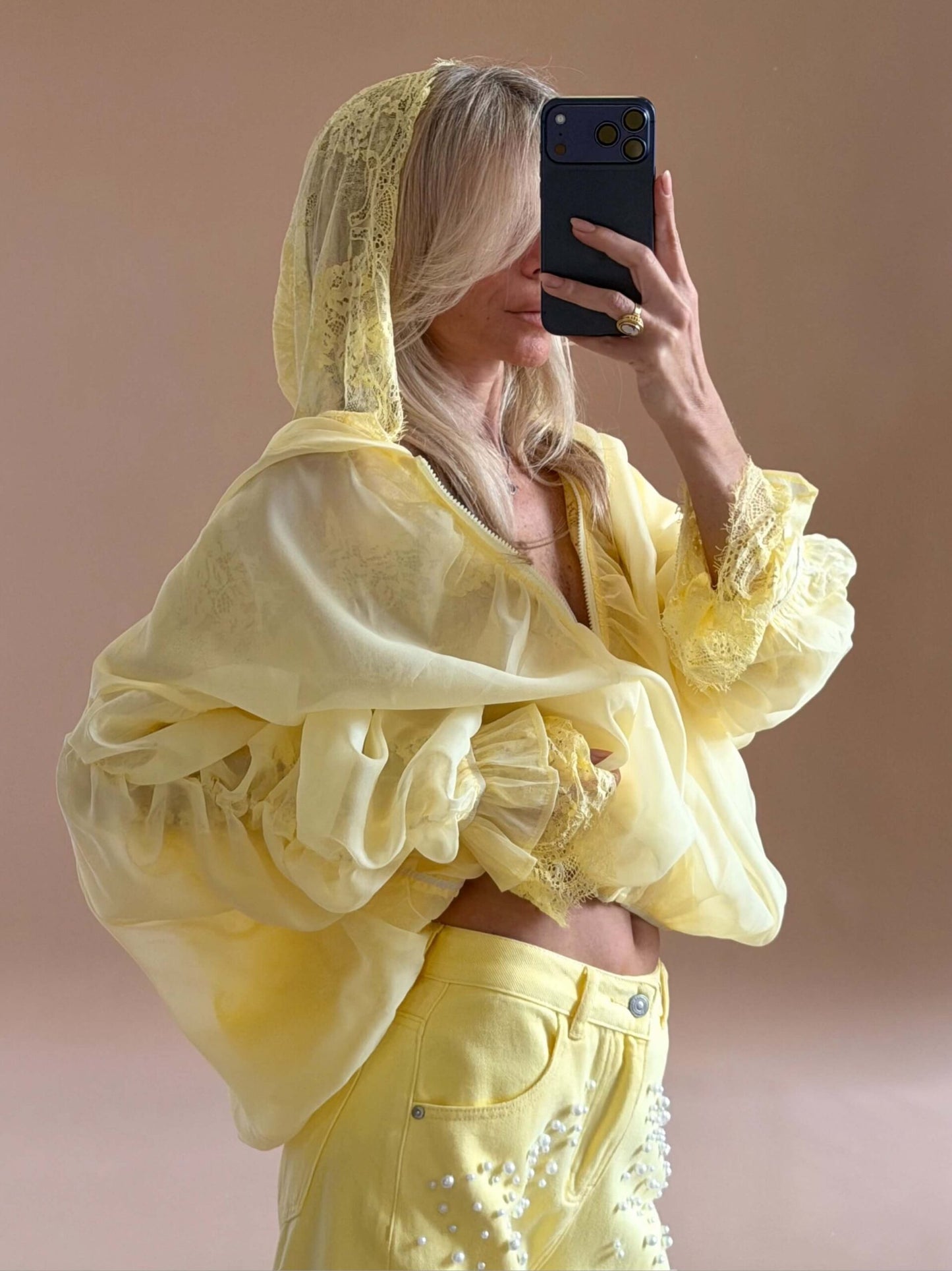 The Sheer Organza Bomber