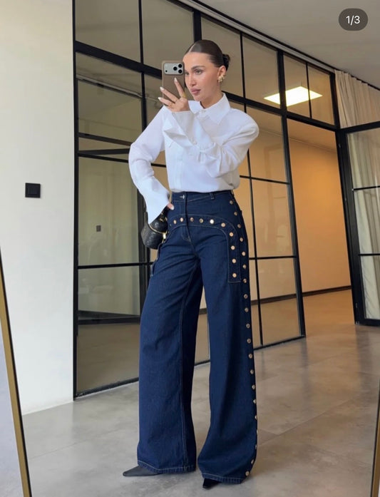 Statement Wide-Leg Denim