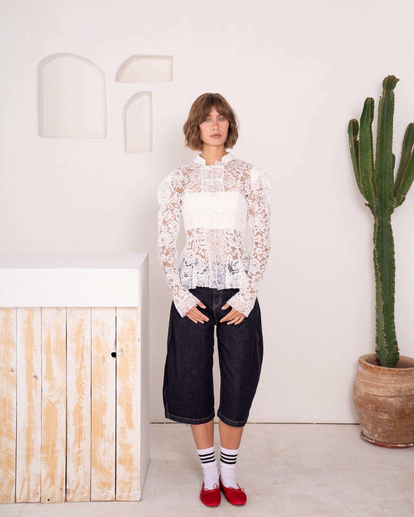 Puff Sleeve Lace blouse
