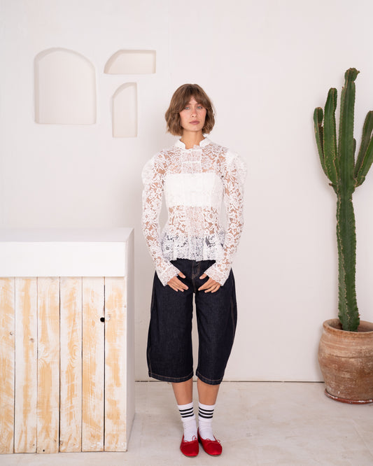 Puff Sleeve Lace blouse