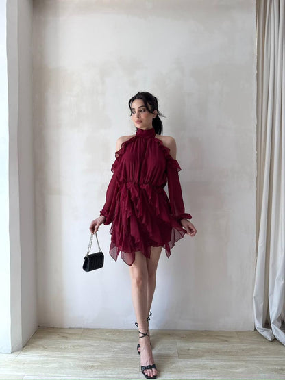 Ruffle Mini Dress
