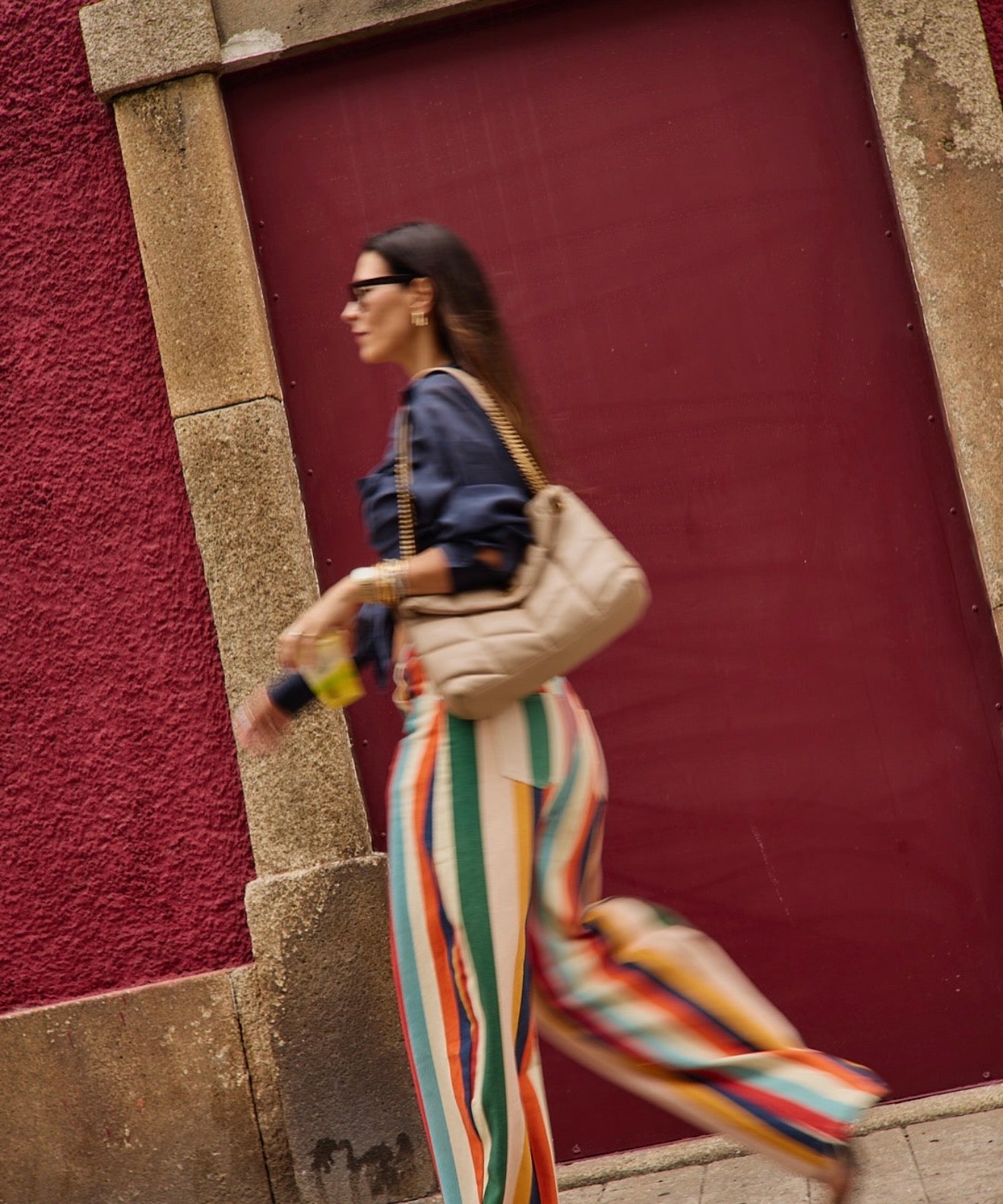 Rainbow Striped Pants