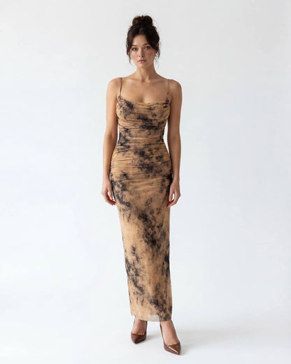 Rushed Marble Maxi Dress