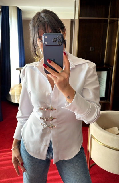 Hardware Clasp Shirt