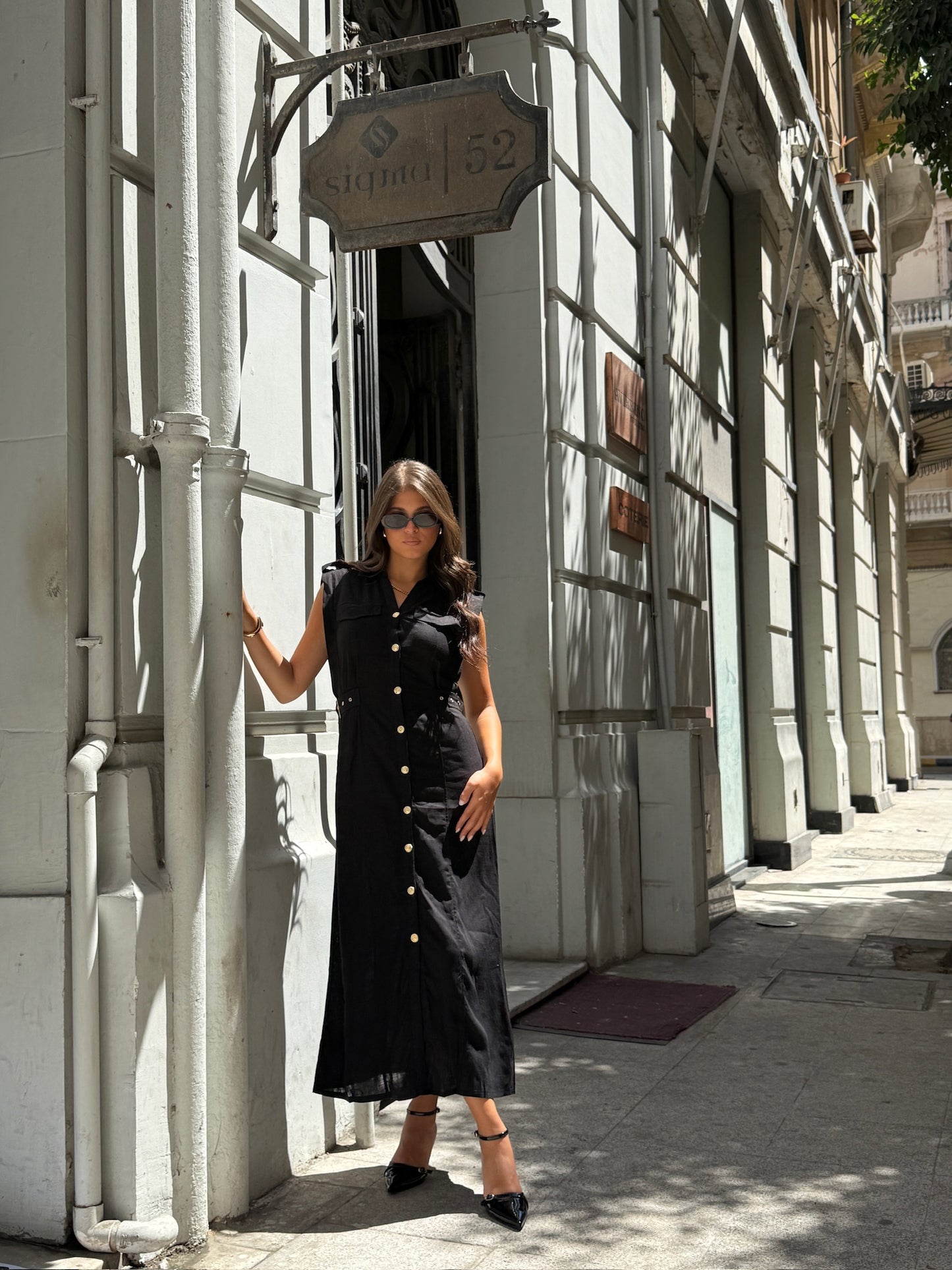 Linen Belted Dress