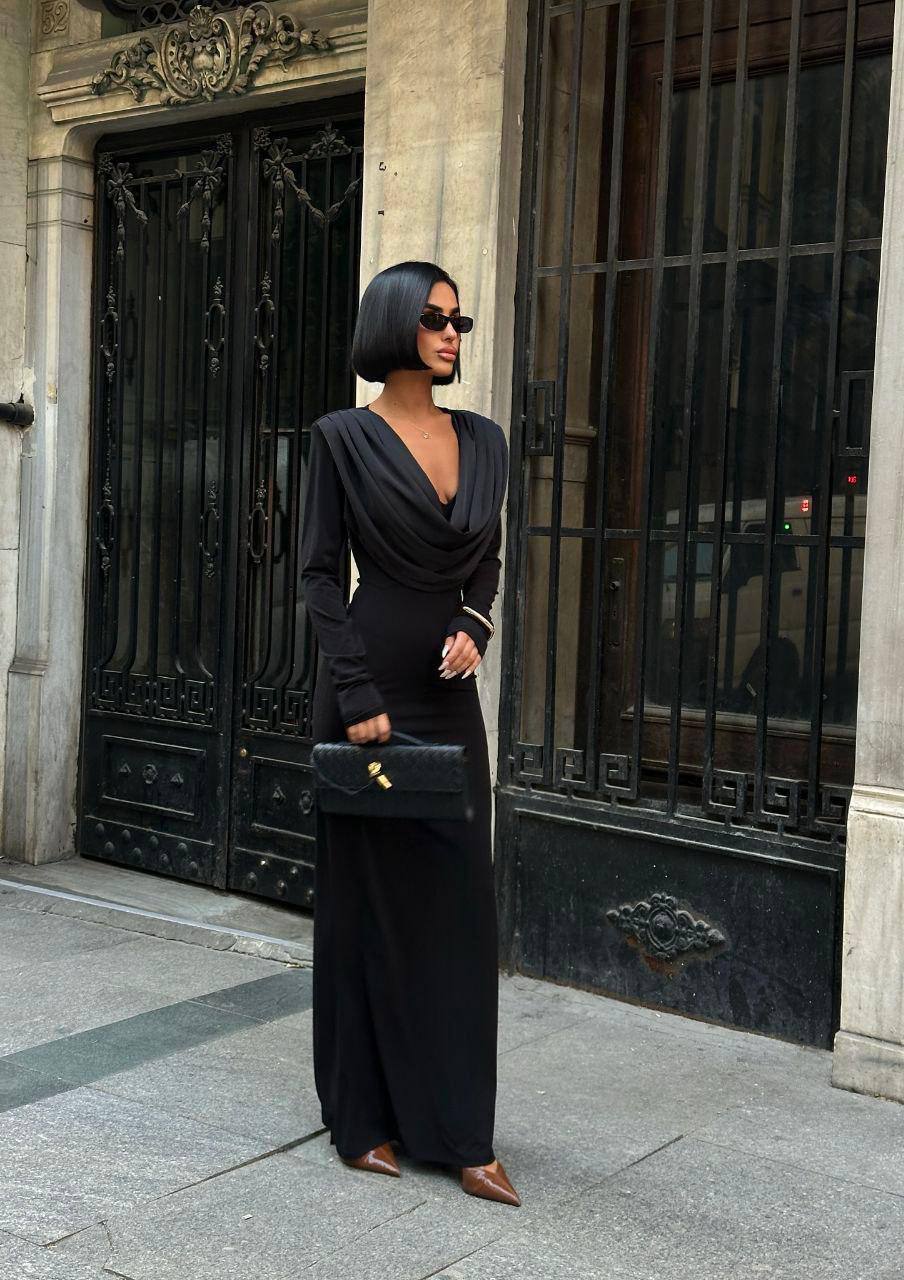 Draped Front Dress