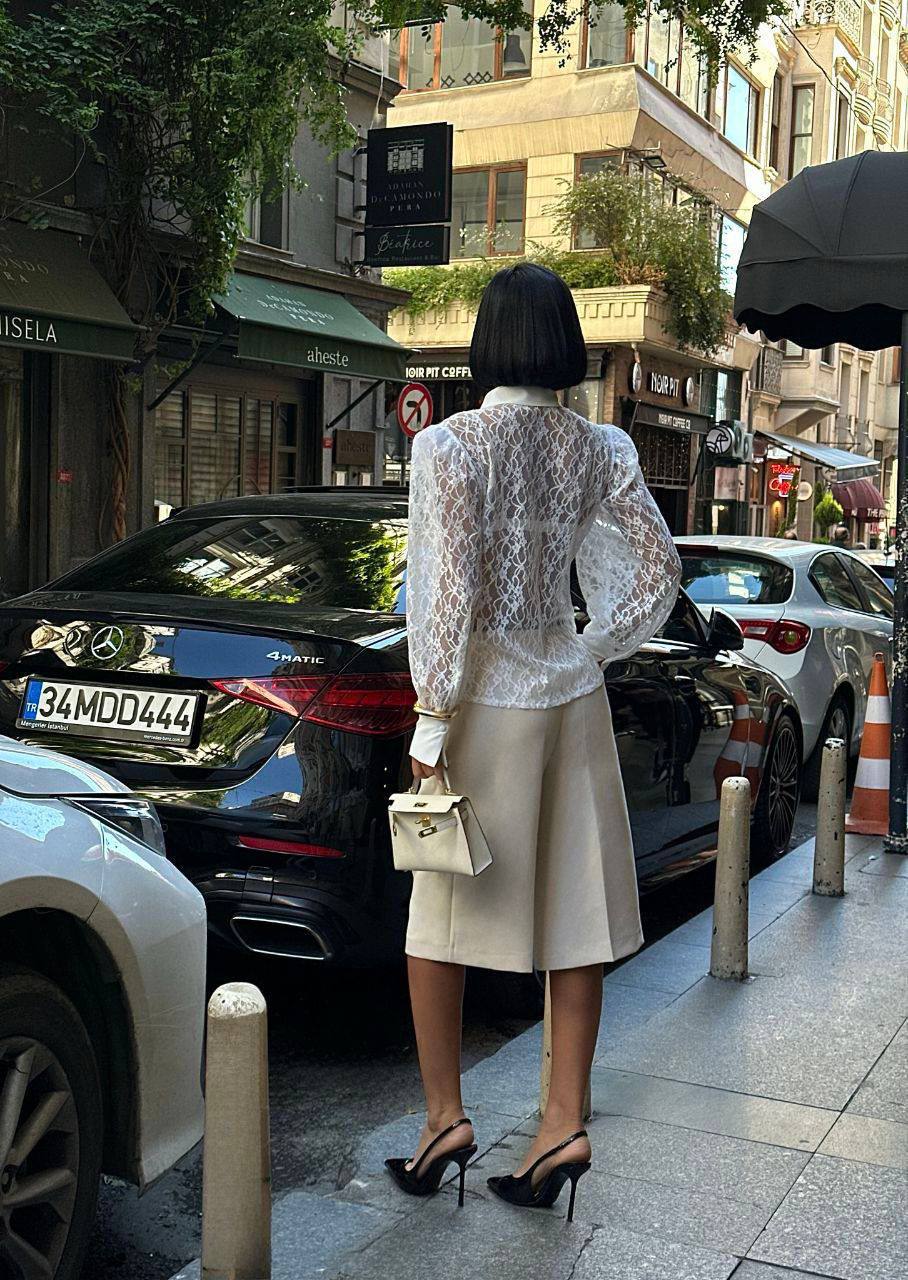 Celeste Sheer Lace Shirt