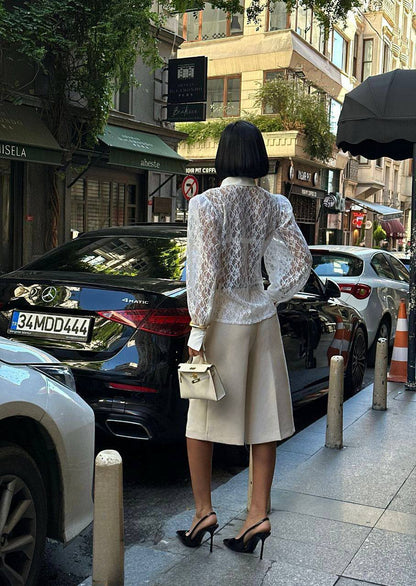 Celeste Sheer Lace Shirt