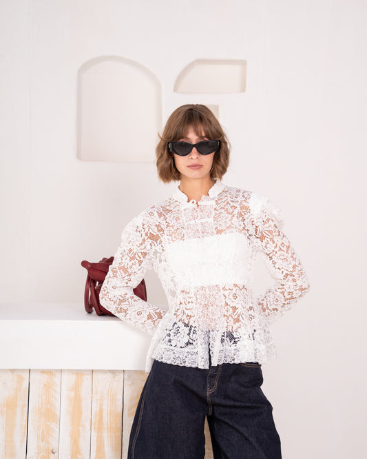 Puff Sleeve Lace blouse