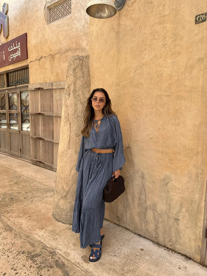 Linen Ruffle Co-ord