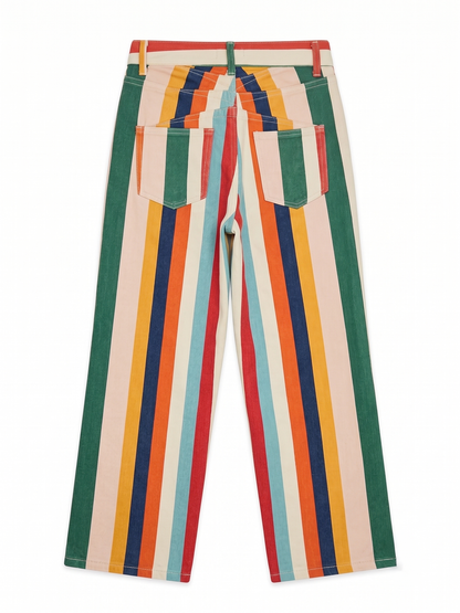 Rainbow Striped Pants