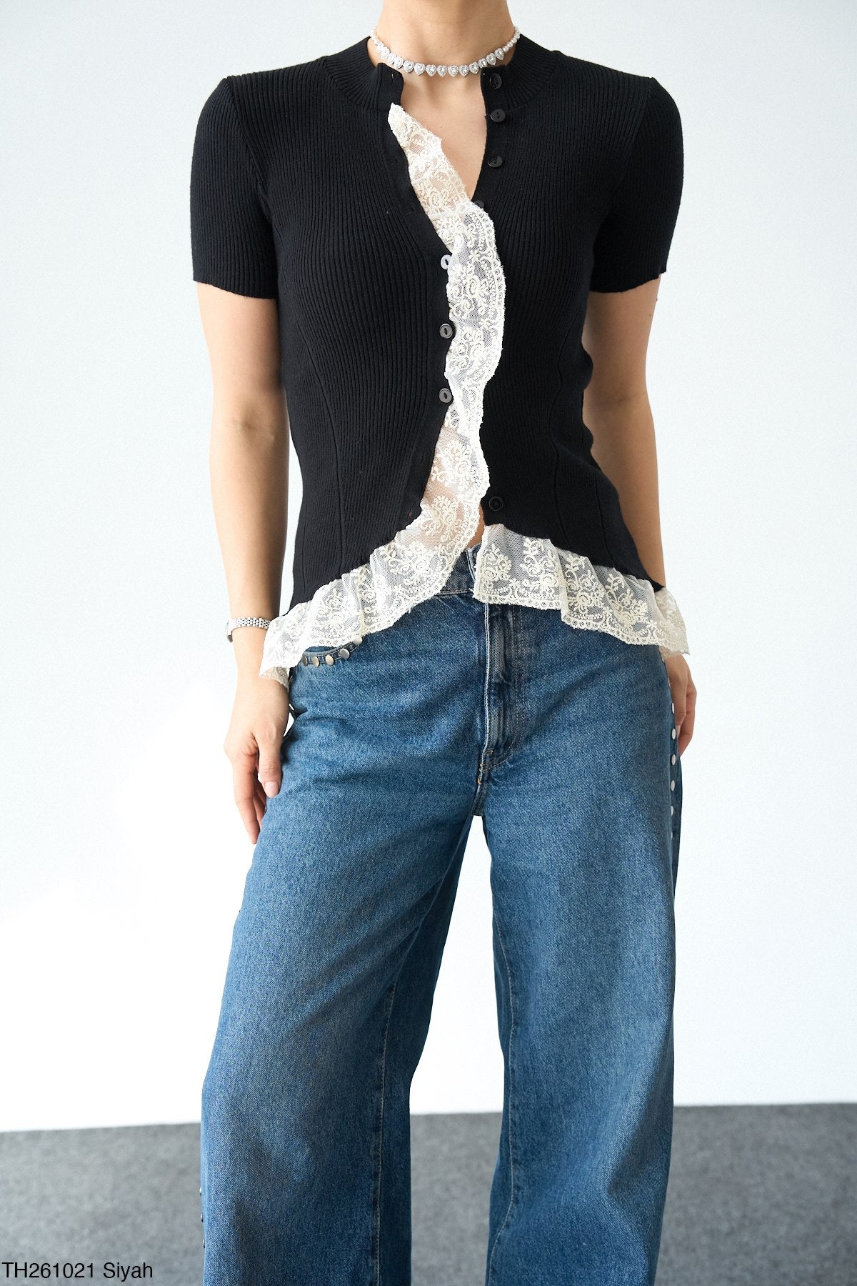 Frilled Knit Top