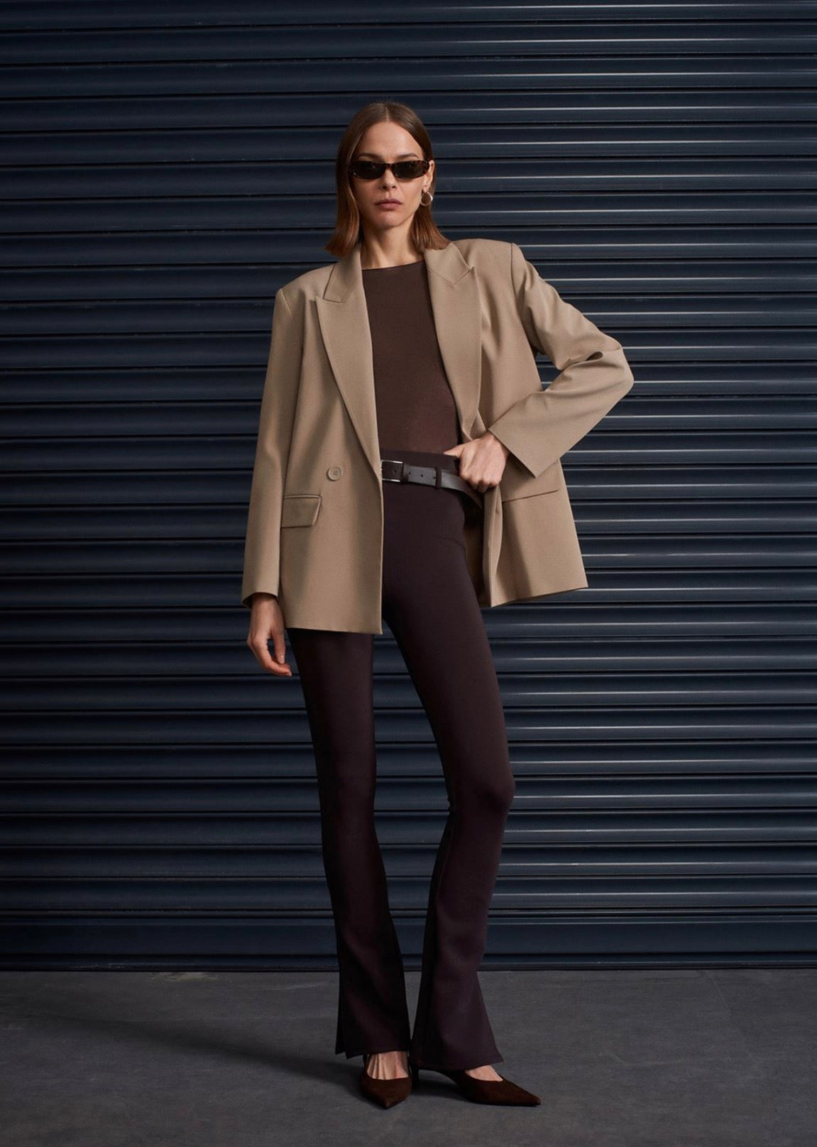 Sleek Split-Hem Pants