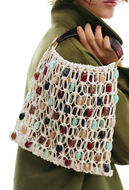 Bucket Bag With Beading