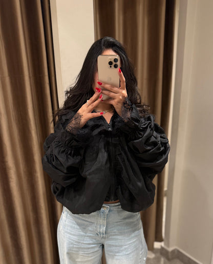 The Sheer Organza Bomber