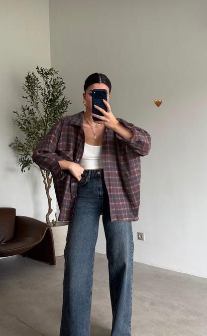 Oversized Plaid Shirt
