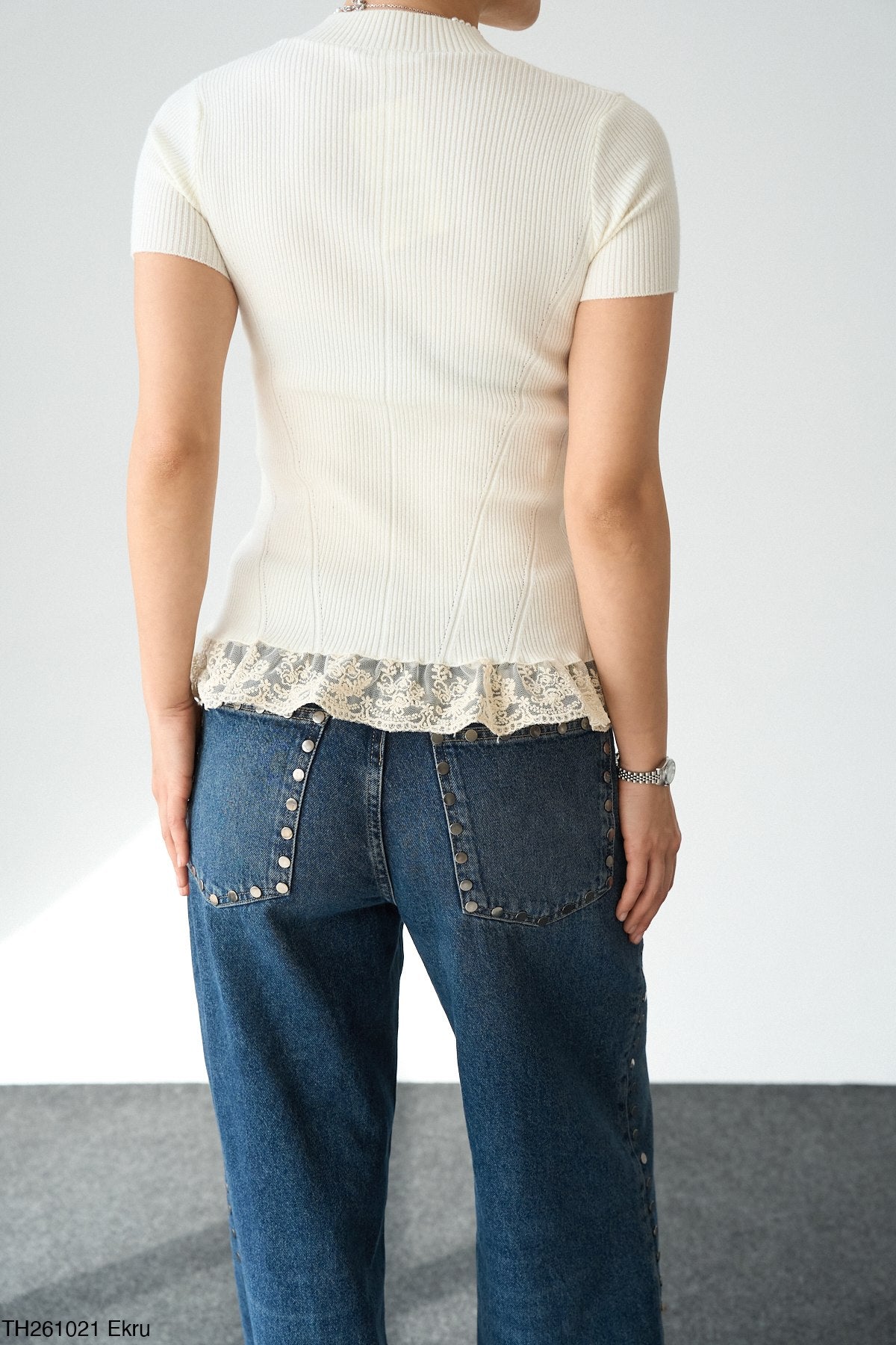 Frilled Knit Top