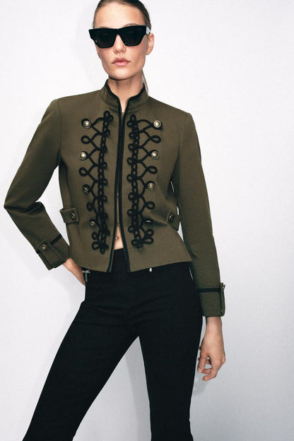 Khaki Braid Jacket