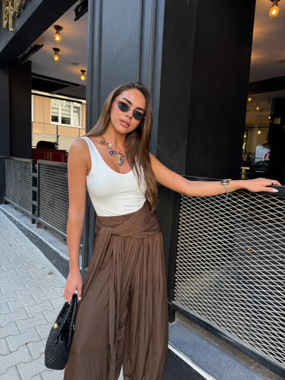 Wrap Waist Pants