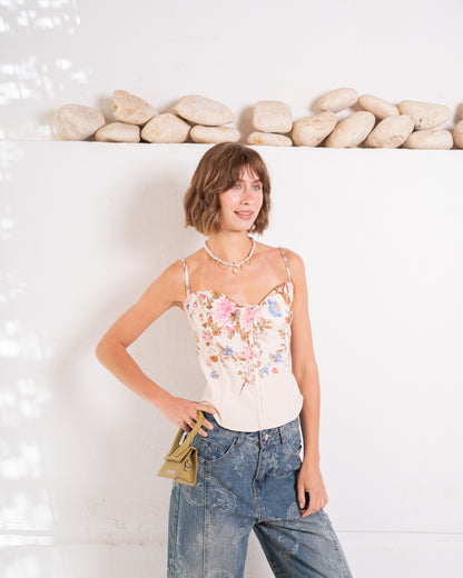Petal Bustier Top