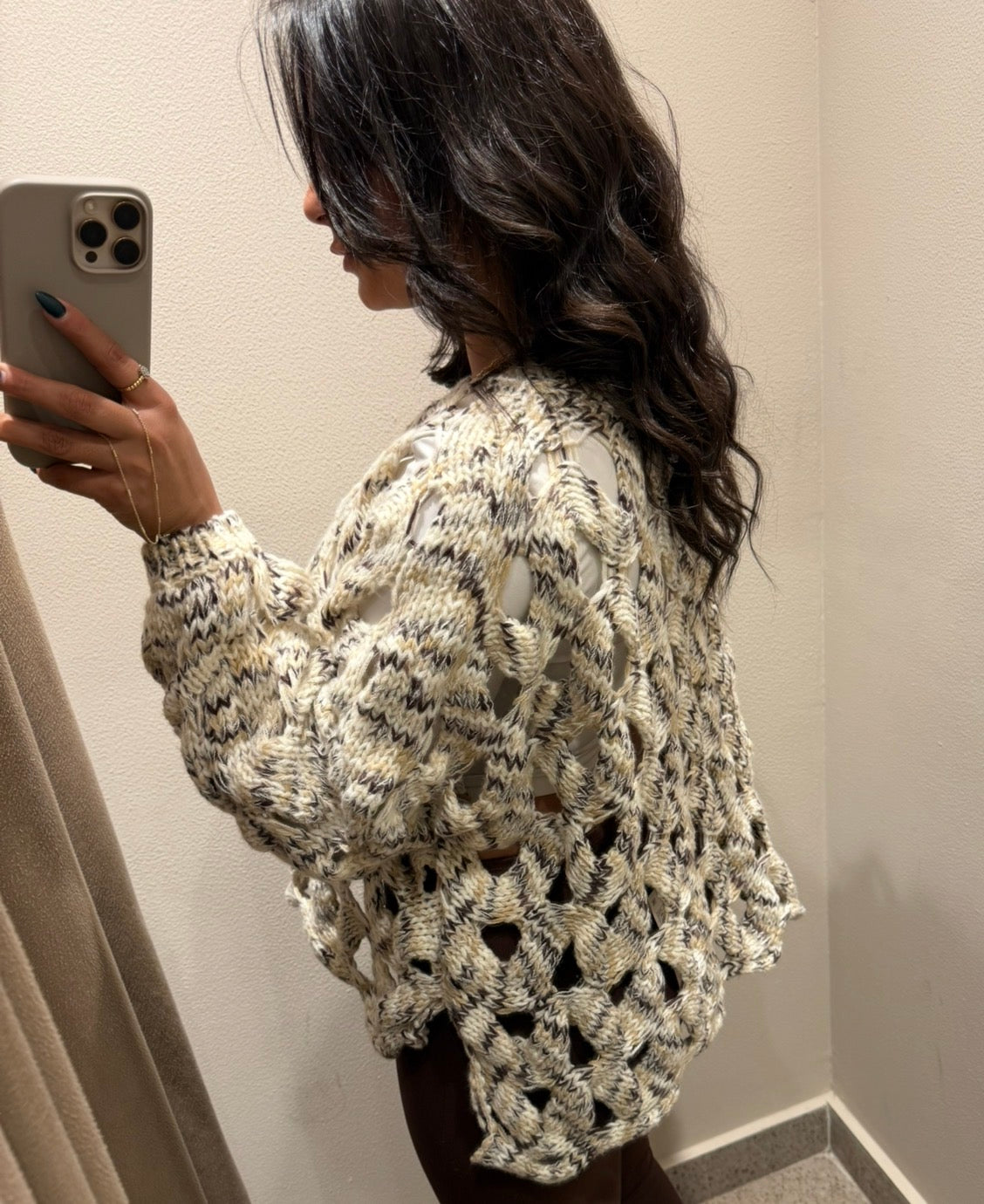 Chunky Open-Knit Sweater