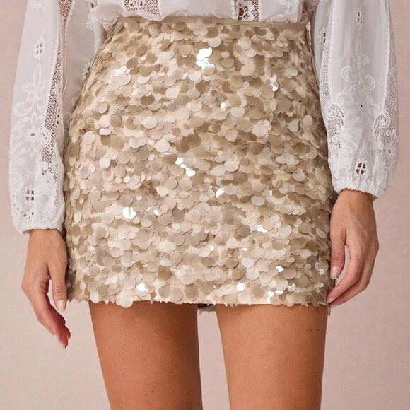 Sequin Colored Skirt
