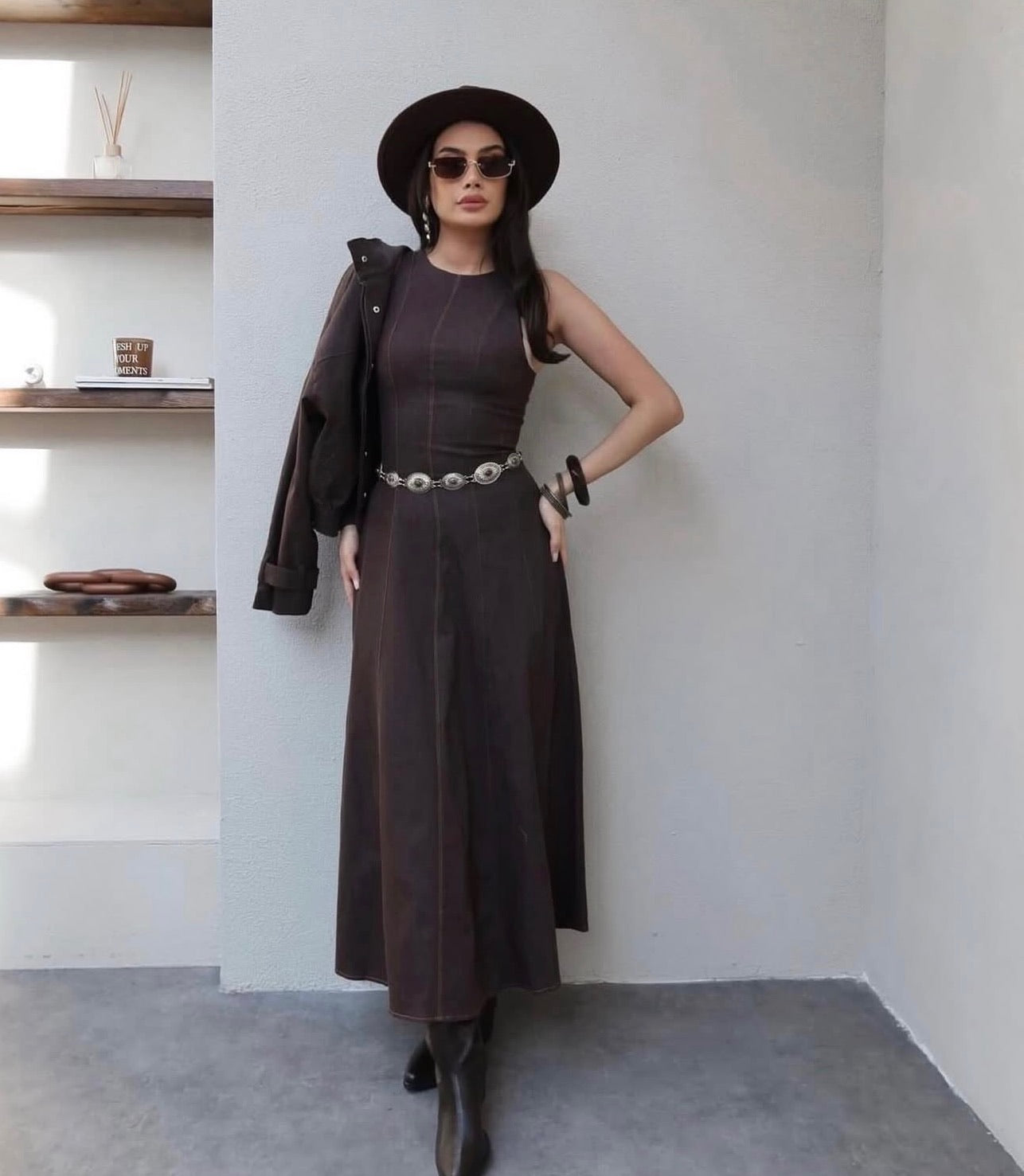 Maxi Basic Denim Dress