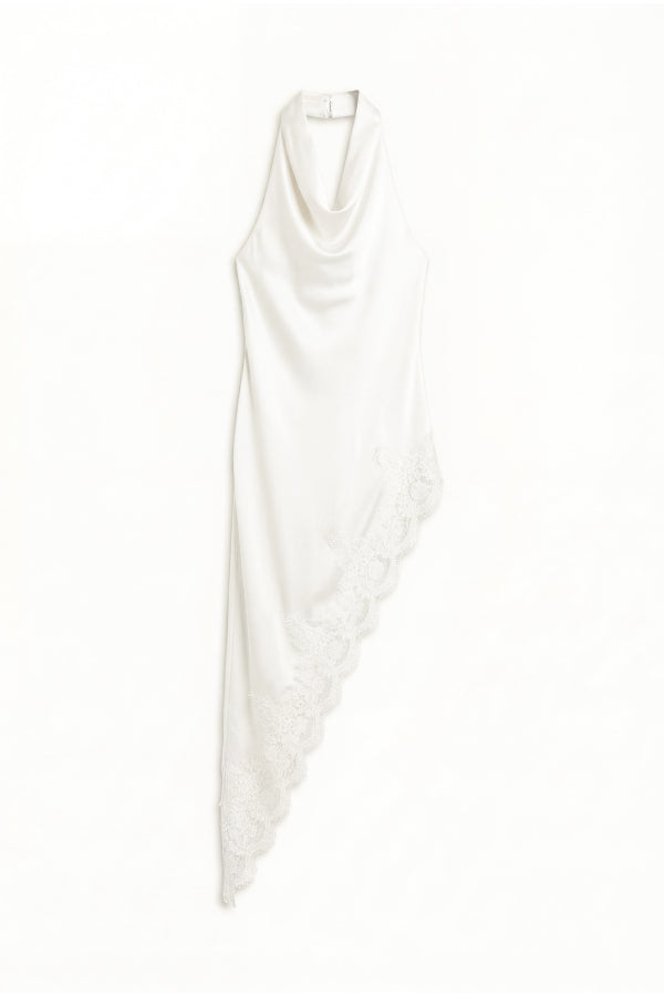 Lace Asymmetric Halter