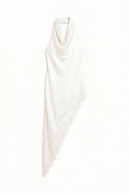Lace Asymmetric Halter