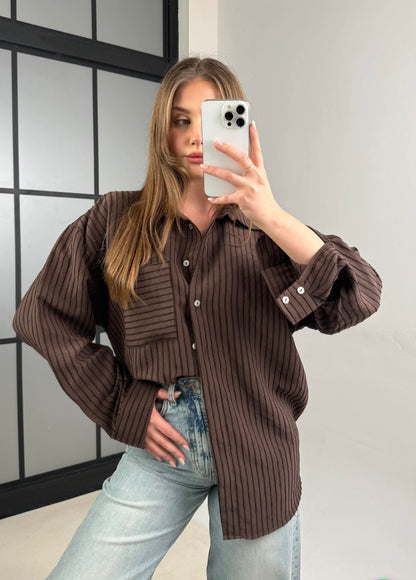 Striped Oversized Shirt