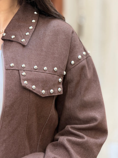 Soft Denim Rivet Jacket