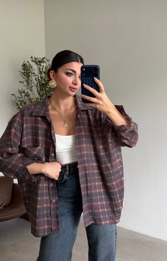 Oversized Plaid Shirt