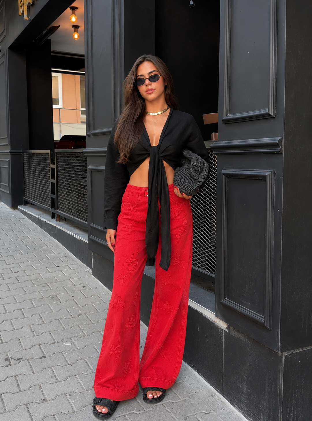Scarlet Bloom Jeans